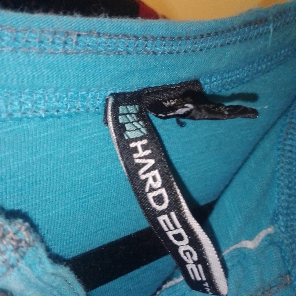 Hard Edge aqua blue size S 100% cotton women